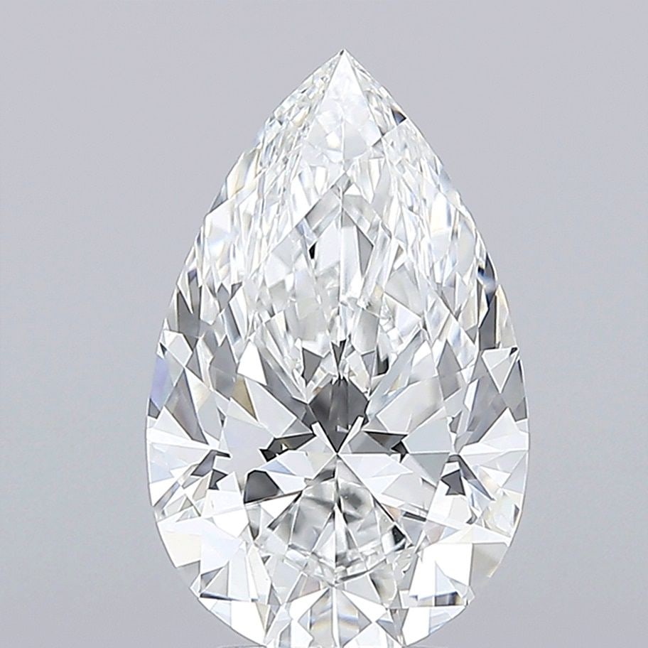 Loose Diamond - PEAR 5.09ct E VVS2: Loose Diamond - PEAR 5.09ct E VVS2 Source: This is a real non-mined Diamond that has been grown in a lab Shape: PEAR Carats: 5.09 Color: E Clarity: VVS2 Certification: IGI Video: