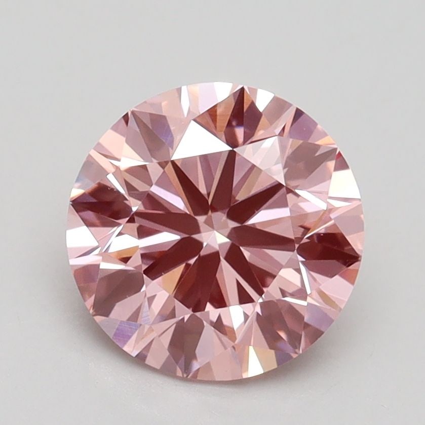 Ideal Loose Diamond - ROUND 1.84ct Fancy Vivid Pink VS1: Ideal Loose Diamond - ROUND 1.84ct Fancy Vivid Pink VS1 Source: This is a real non-mined Diamond that has been grown in a lab Shape: ROUND Carats: 1.84 Color: Fancy Vivid Pink Certification: IGI