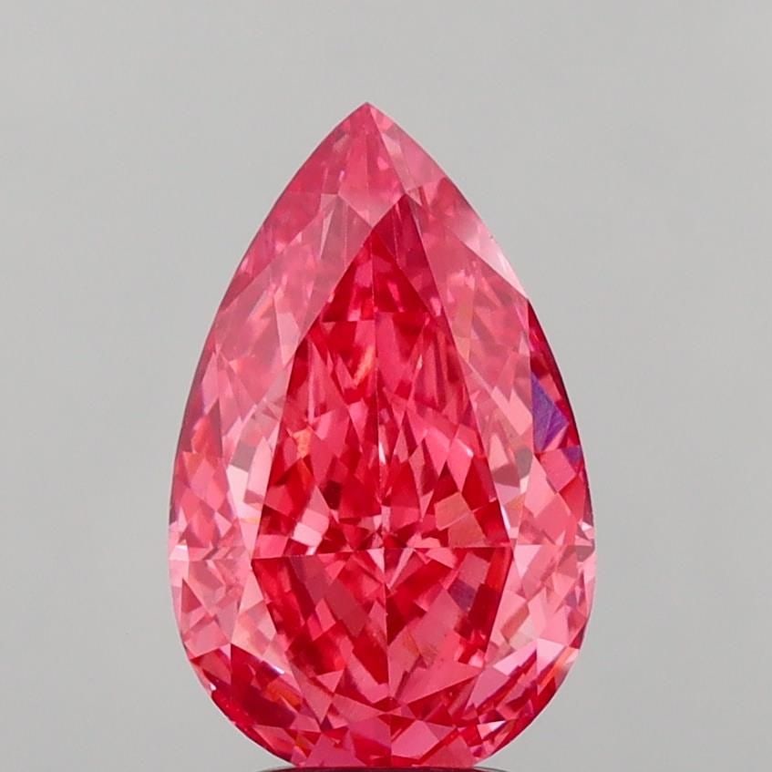 Loose Diamond - PEAR 4.07ct Fancy Vivid Pink VS1: Loose Diamond - PEAR 4.07ct Fancy Vivid Pink VS1 Source: This is a real non-mined Diamond that has been grown in a lab Shape: PEAR Carats: 4.07 Color: Fancy Vivid Pink Certification: IGI Video: Video