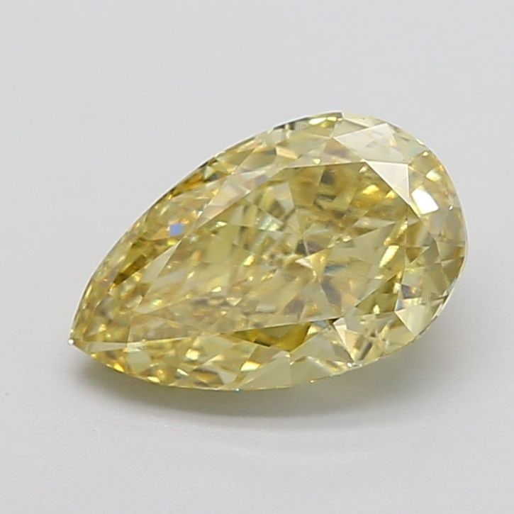 Loose Diamond - PEAR 3.98ct Fancy Intense Yellow VS1: Loose Diamond - PEAR 3.98ct Fancy Intense Yellow VS1 Source: This is a real non-mined Diamond that has been grown in a lab Shape: PEAR Carats: 3.98 Color: Fancy Intense Yellow Certification: IGI