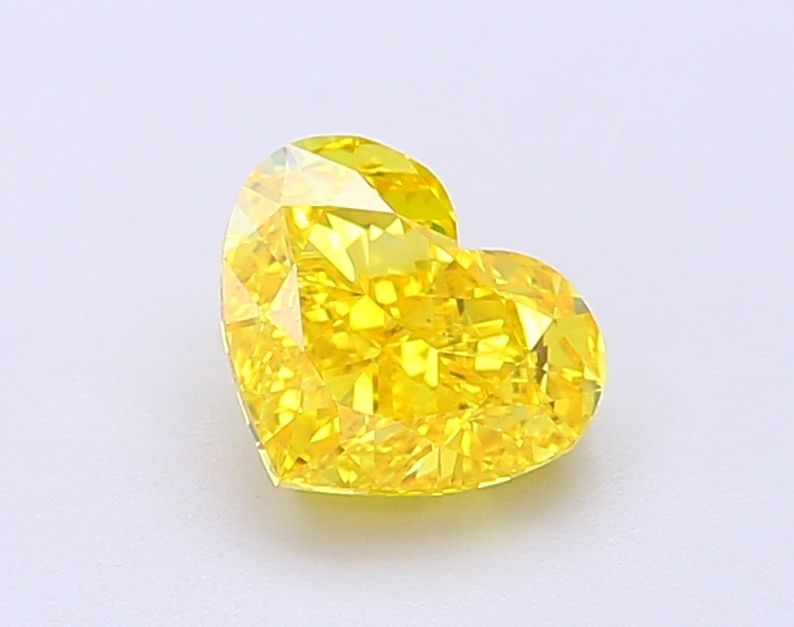 Loose Diamond - HEART 1.27ct Fancy Vivid Yellow VS1: Loose Diamond - HEART 1.27ct Fancy Vivid Yellow VS1 Source: This is a real non-mined Diamond that has been grown in a lab Shape: HEART Carats: 1.27 Color: Fancy Vivid Yellow Certification: IGI Video: