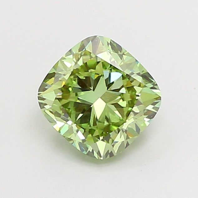 Loose Diamond - CUSHION MODIFIED 1.51ct Fancy Vivid Green VS1: Loose Diamond - CUSHION MODIFIED 1.51ct Fancy Vivid Green VS1 Source: This is a real non-mined Diamond that has been grown in a lab Shape: CUSHION MODIFIED Carats: 1.51 Color: Fancy Vivid Green Certif