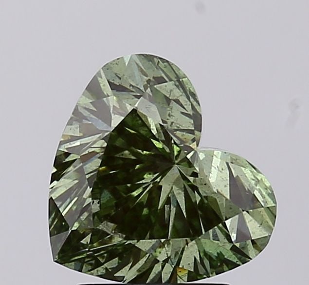 Loose Diamond - HEART 2.03ct Fancy Vivid Green SI2: Loose Diamond - HEART 2.03ct Fancy Vivid Green SI2 Source: This is a real non-mined Diamond that has been grown in a lab Shape: HEART Carats: 2.03 Color: Fancy Vivid Green Certification: IGI Video: