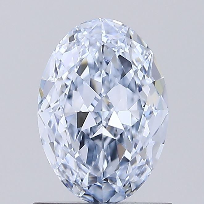 Loose Diamond - OVAL 1.09ct Fancy Light Blue VVS1: Loose Diamond - OVAL 1.09ct Fancy Light Blue VVS1 Source: This is a real non-mined Diamond that has been grown in a lab Shape: OVAL Carats: 1.09 Color: Fancy Light Blue Certification: IGI Video: