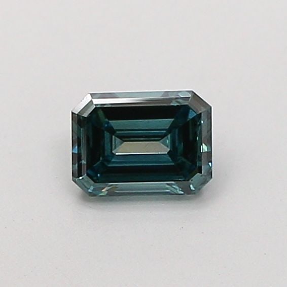 Loose Diamond - EMERALD 0.59ct Fancy Vivid Blue VS1: Loose Diamond - EMERALD 0.59ct Fancy Vivid Blue VS1 Source: This is a real non-mined Diamond that has been grown in a lab Shape: EMERALD Carats: 0.59 Color: Fancy Vivid Blue Certification: NONE Video: