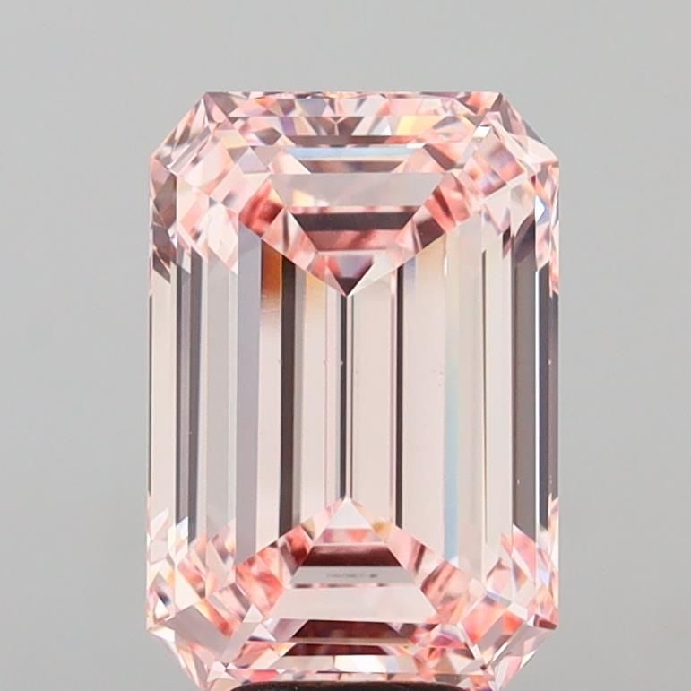 Loose Diamond - EMERALD 8.09ct Fancy Intense Pink VS1: Loose Diamond - EMERALD 8.09ct Fancy Intense Pink VS1 Source: This is a real non-mined Diamond that has been grown in a lab Shape: EMERALD Carats: 8.09 Color: Fancy Intense Pink Certification: IGI Vid
