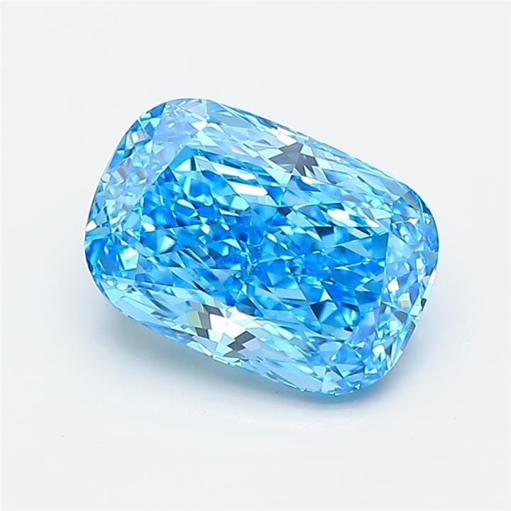 Loose Diamond - CUSHION MODIFIED 1.76ct Fancy Vivid Blue VS1: Loose Diamond - CUSHION MODIFIED 1.76ct Fancy Vivid Blue VS1 Source: This is a real non-mined Diamond that has been grown in a lab Shape: CUSHION MODIFIED Carats: 1.76 Color: Fancy Vivid Blue Certific