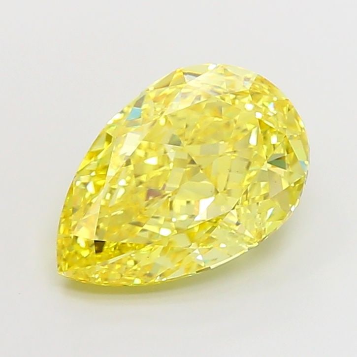 Loose Diamond - PEAR 6.48ct Fancy Vivid Yellow VS1: Loose Diamond - PEAR 6.48ct Fancy Vivid Yellow VS1 Source: This is a real non-mined Diamond that has been grown in a lab Shape: PEAR Carats: 6.48 Color: Fancy Vivid Yellow Certification: IGI Video:
