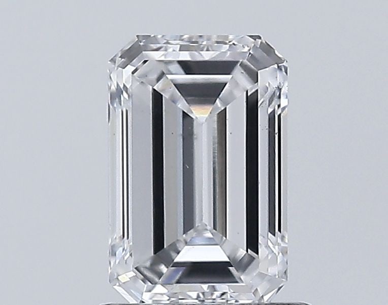 Loose Diamond - EMERALD 1.06ct D VS1: Loose Diamond - EMERALD 1.06ct D VS1 Source: This is a real non-mined Diamond that has been grown in a lab Shape: EMERALD Carats: 1.06 Color: D Clarity: VS1 Certification: NONE Video: