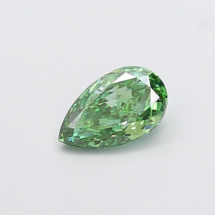 Loose Diamond - PEAR 1.06ct Fancy Vivid Green VVS2: Loose Diamond - PEAR 1.06ct Fancy Vivid Green VVS2 Source: This is a real non-mined Diamond that has been grown in a lab Shape: PEAR Carats: 1.06 Color: Fancy Vivid Green Certification: IGI The