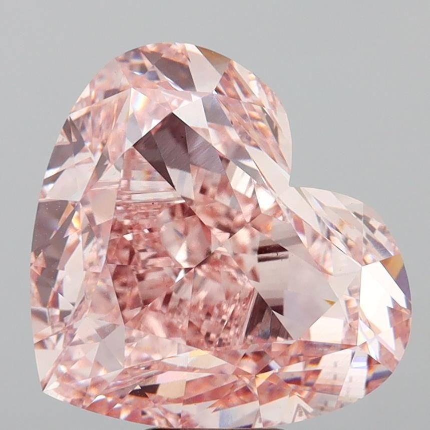 Loose Diamond - HEART 15.01ct Fancy Intense Pink VS1: Loose Diamond - HEART 15.01ct Fancy Intense Pink VS1 Source: This is a real non-mined Diamond that has been grown in a lab Shape: HEART Carats: 15.01 Color: Fancy Intense Pink Certification: IGI