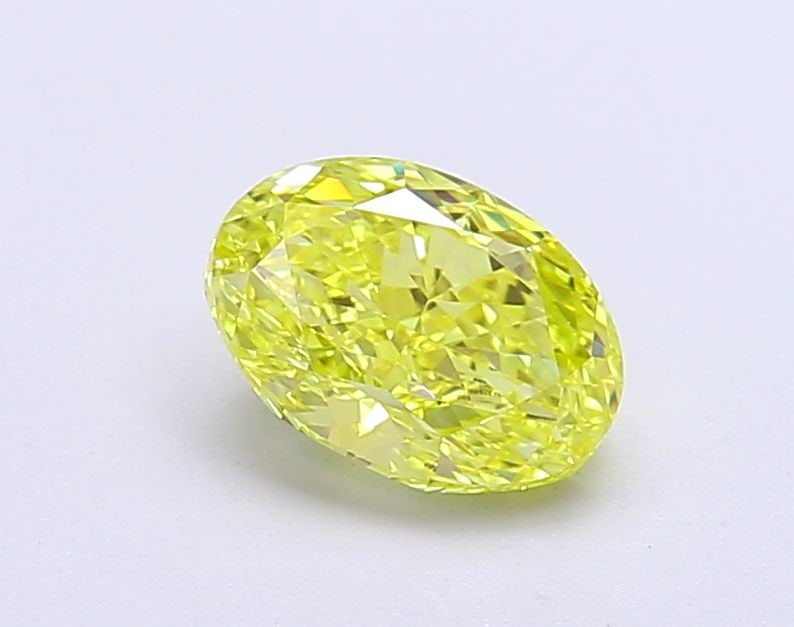 Loose Diamond - OVAL 1.18ct Fancy Vivid Yellow VVS2: Loose Diamond - OVAL 1.18ct Fancy Vivid Yellow VVS2 Source: This is a real non-mined Diamond that has been grown in a lab Shape: OVAL Carats: 1.18 Color: Fancy Vivid Yellow Certification: IGI Video: