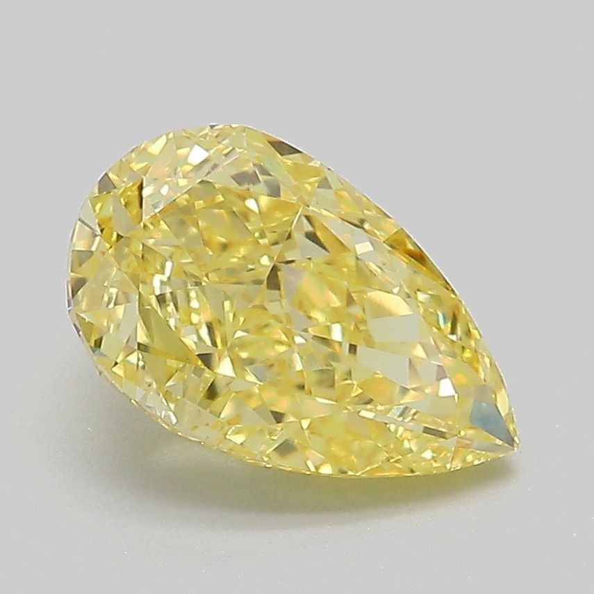 Loose Diamond - PEAR 2.05ct Fancy Intense Yellow VS2: Loose Diamond - PEAR 2.05ct Fancy Intense Yellow VS2 Source: This is a real non-mined Diamond that has been grown in a lab Shape: PEAR Carats: 2.05 Color: Fancy Intense Yellow Certification: IGI