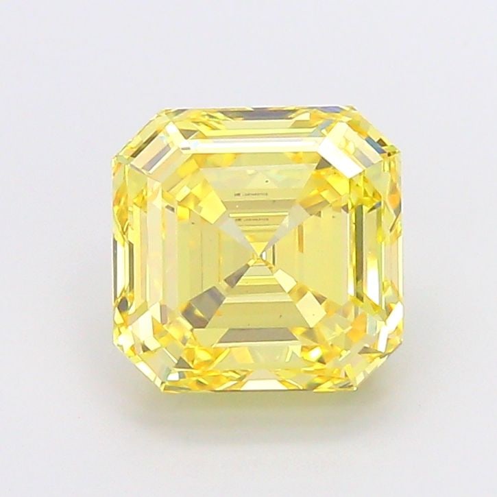 Loose Diamond - ASSCHER 5.01ct Fancy Vivid Yellow VS1: Loose Diamond - ASSCHER 5.01ct Fancy Vivid Yellow VS1 Source: This is a real non-mined Diamond that has been grown in a lab Shape: ASSCHER Carats: 5.01 Color: Fancy Vivid Yellow Certification: IGI Vid