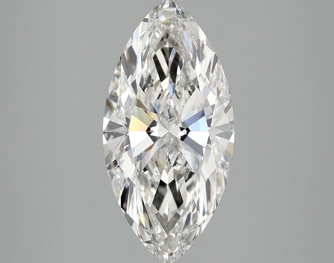Loose Diamond - MARQUISE 2.56ct G VVS2: Loose Diamond - MARQUISE 2.56ct G VVS2 Source: This is a real non-mined Diamond that has been grown in a lab Shape: MARQUISE Carats: 2.56 Color: G Clarity: VVS2 Certification: IGI Video: