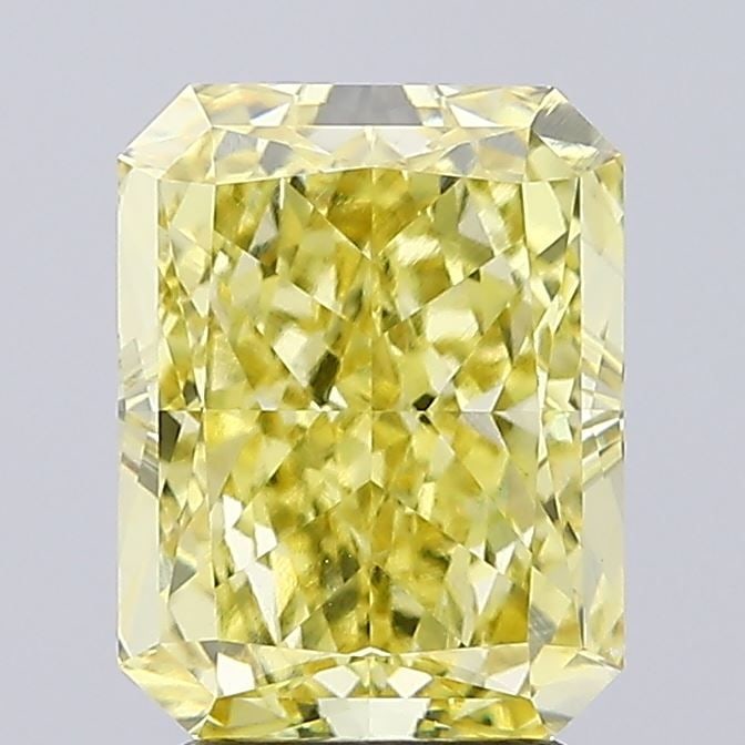Loose Diamond - RADIANT 3.38ct Fancy Intense Yellow VVS2: Loose Diamond - RADIANT 3.38ct Fancy Intense Yellow VVS2 Source: This is a real non-mined Diamond that has been grown in a lab Shape: RADIANT Carats: 3.38 Color: Fancy Intense Yellow Certification: IG