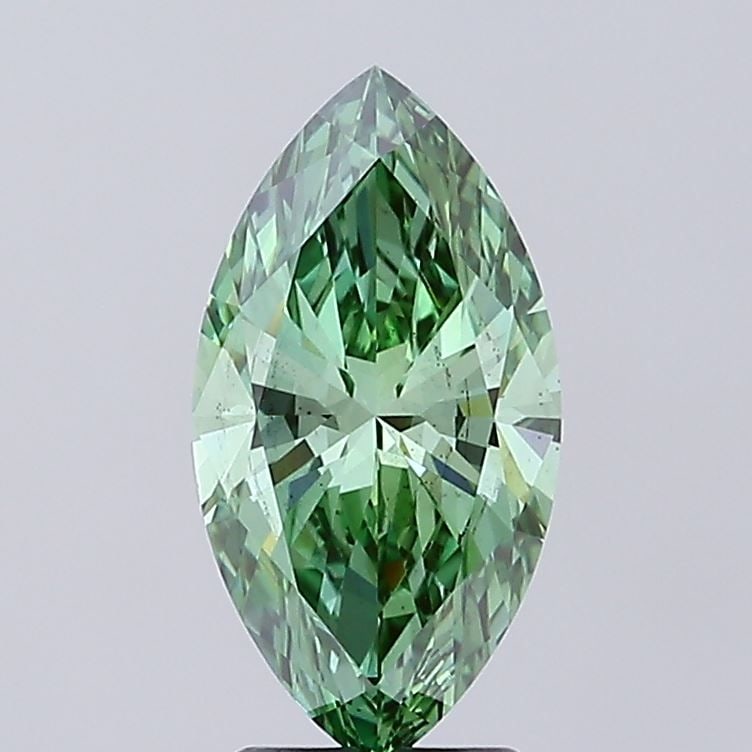 Loose Diamond - MARQUISE 3.0ct Fancy Vivid Green VS2: Loose Diamond - MARQUISE 3.0ct Fancy Vivid Green VS2 Source: This is a real non-mined Diamond that has been grown in a lab Shape: MARQUISE Carats: 3.0 Color: Fancy Vivid Green Certification: IGI Video