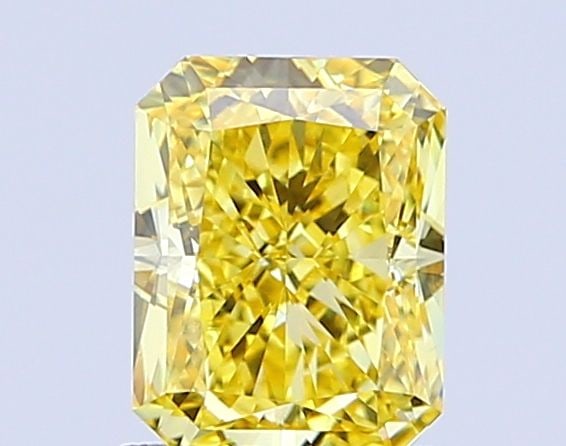 Loose Diamond - RADIANT 1.35ct Fancy Vivid Yellow VVS2: Loose Diamond - RADIANT 1.35ct Fancy Vivid Yellow VVS2 Source: This is a real non-mined Diamond that has been grown in a lab Shape: RADIANT Carats: 1.35 Color: Fancy Vivid Yellow Certification: IGI Vi