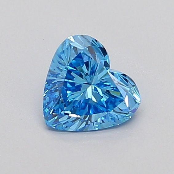 Loose Diamond - HEART 0.48ct Fancy Vivid Blue VS2: Loose Diamond - HEART 0.48ct Fancy Vivid Blue VS2 Source: This is a real non-mined Diamond that has been grown in a lab Shape: HEART Carats: 0.48 Color: Fancy Vivid Blue Certification: IGI Video: