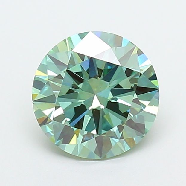 Loose Diamond - ROUND 2.07ct Fancy Vivid Green VVS2: Loose Diamond - ROUND 2.07ct Fancy Vivid Green VVS2 Source: This is a real non-mined Diamond that has been grown in a lab Shape: ROUND Carats: 2.07 Color: Fancy Vivid Green Certification: IGI Video: