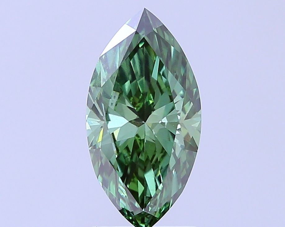 Loose Diamond - MARQUISE 2.09ct Fancy Vivid Green VS2: Loose Diamond - MARQUISE 2.09ct Fancy Vivid Green VS2 Source: This is a real non-mined Diamond that has been grown in a lab Shape: MARQUISE Carats: 2.09 Color: Fancy Vivid Green Certification: IGI Vid
