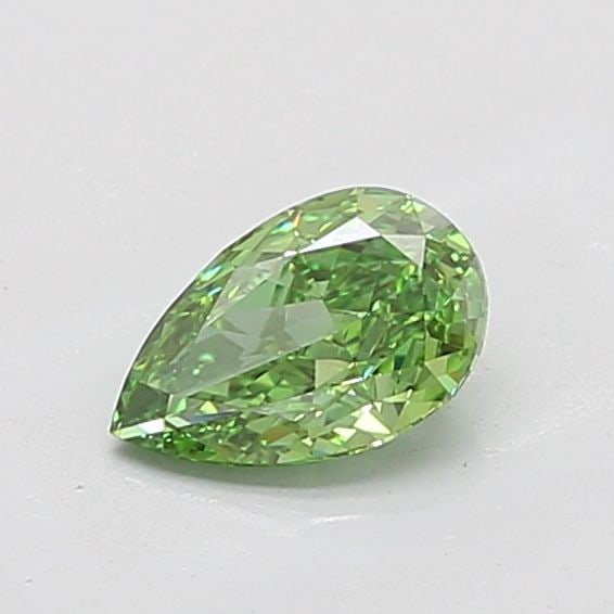 Loose Diamond - PEAR 1.04ct Fancy Vivid Green VVS2: Loose Diamond - PEAR 1.04ct Fancy Vivid Green VVS2 Source: This is a real non-mined Diamond that has been grown in a lab Shape: PEAR Carats: 1.04 Color: Fancy Vivid Green Certification: IGI Video: