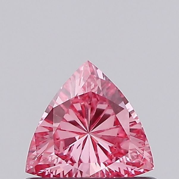 Loose Diamond - TRIANGULAR 0.26ct Fancy Vivid Pink VS1: Loose Diamond - TRIANGULAR 0.26ct Fancy Vivid Pink VS1 Source: This is a real non-mined Diamond that has been grown in a lab Shape: TRIANGULAR Carats: 0.26 Color: Fancy Vivid Pink Certification: NONE 