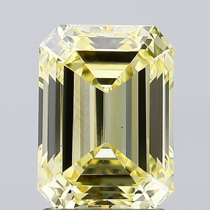 Loose Diamond - EMERALD 2.0ct Fancy Yellow VS1: Loose Diamond - EMERALD 2.0ct Fancy Yellow VS1 Source: This is a real non-mined Diamond that has been grown in a lab Shape: EMERALD Carats: 2.0 Color: Fancy Yellow Certification: IGI Video: