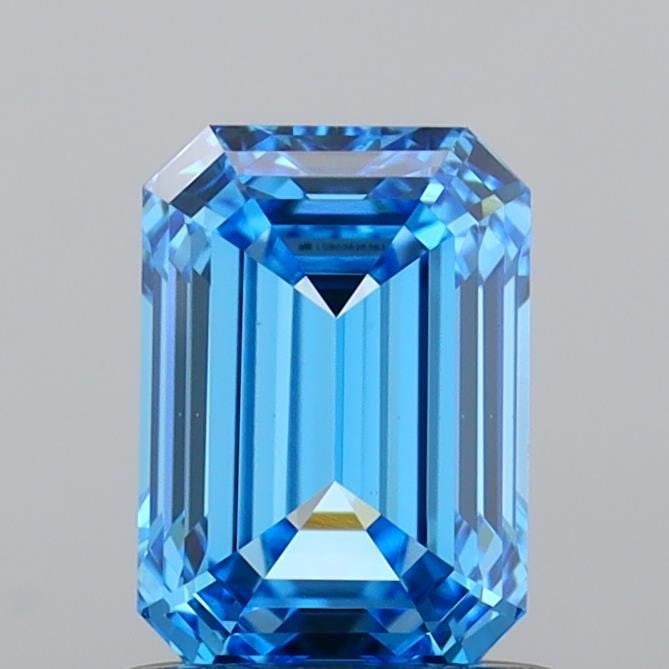 Loose Diamond - EMERALD 1.04ct Fancy Vivid Blue VS1: Loose Diamond - EMERALD 1.04ct Fancy Vivid Blue VS1 Source: This is a real non-mined Diamond that has been grown in a lab Shape: EMERALD Carats: 1.04 Color: Fancy Vivid Blue Certification: IGI Video: