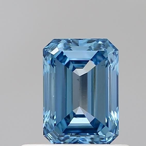 Loose Diamond - EMERALD 0.6ct Fancy Vivid Blue VS1: Loose Diamond - EMERALD 0.6ct Fancy Vivid Blue VS1 Source: This is a real non-mined Diamond that has been grown in a lab Shape: EMERALD Carats: 0.6 Color: Fancy Vivid Blue Certification: IGI Video: