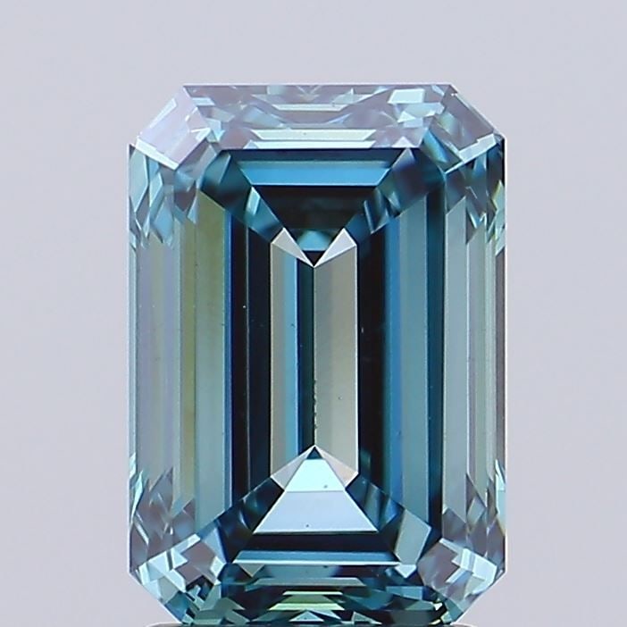 Loose Diamond - EMERALD 2.49ct Fancy Intense Blue VS1: Loose Diamond - EMERALD 2.49ct Fancy Intense Blue VS1 Source: This is a real non-mined Diamond that has been grown in a lab Shape: EMERALD Carats: 2.49 Color: Fancy Intense Blue Certification: IGI Vid
