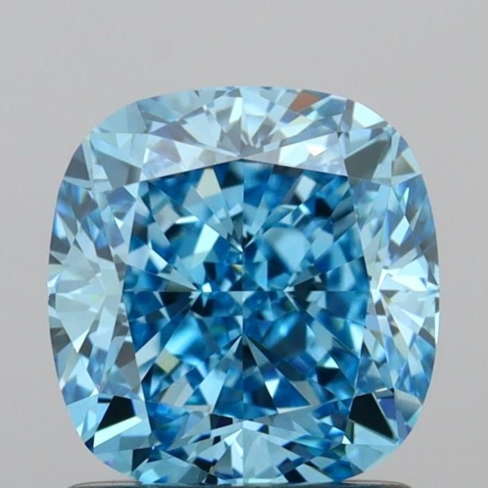 Loose Diamond - CUSHION MODIFIED 1.54ct Fancy Vivid Blue VVS2: Loose Diamond - CUSHION MODIFIED 1.54ct Fancy Vivid Blue VVS2 Source: This is a real non-mined Diamond that has been grown in a lab Shape: CUSHION MODIFIED Carats: 1.54 Color: Fancy Vivid Blue Certifi