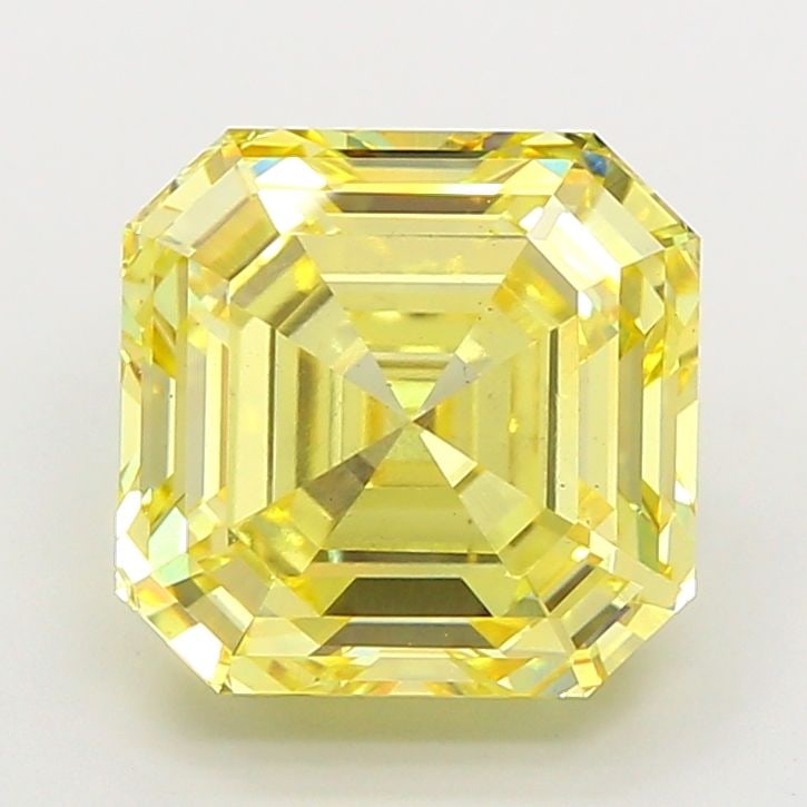 Loose Diamond - ASSCHER 5.45ct Fancy Intense Yellow VS2: Loose Diamond - ASSCHER 5.45ct Fancy Intense Yellow VS2 Source: This is a real non-mined Diamond that has been grown in a lab Shape: ASSCHER Carats: 5.45 Color: Fancy Intense Yellow Certification: IGI