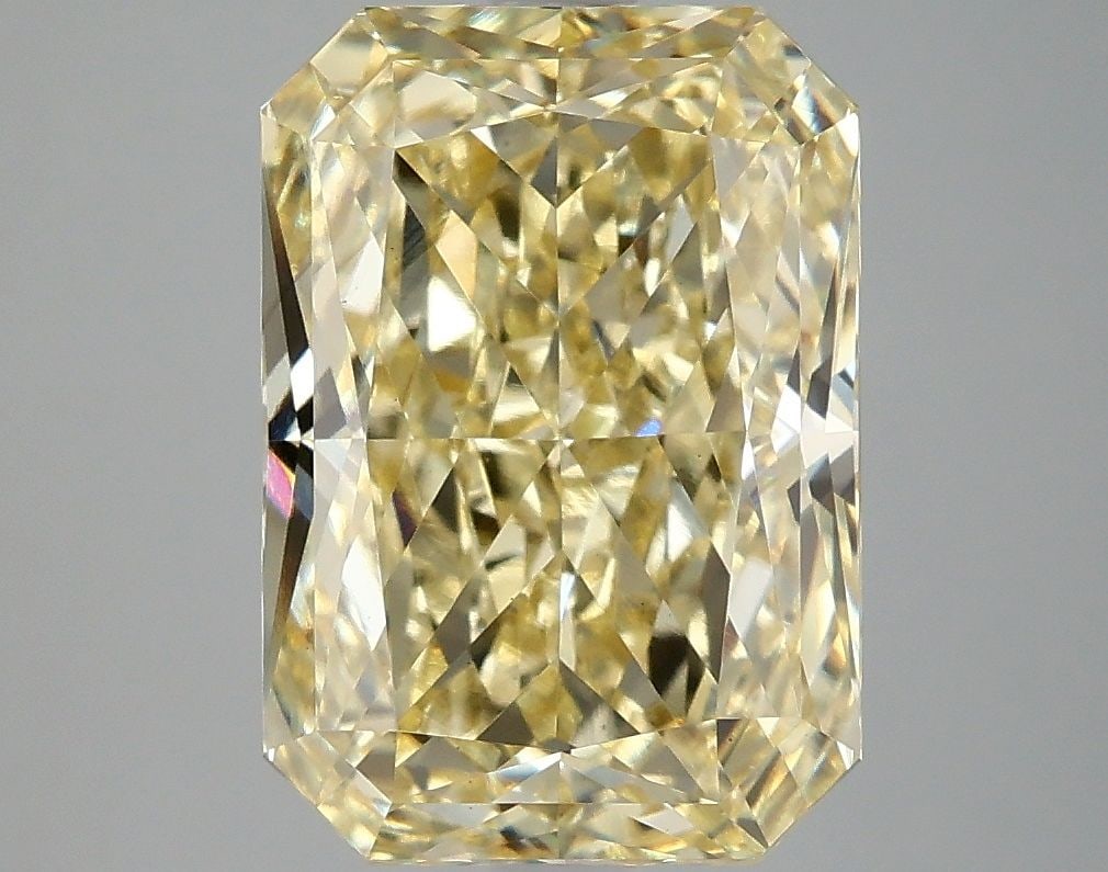 Loose Diamond - RADIANT 4.95ct Fancy Intense Yellow VS2: Loose Diamond - RADIANT 4.95ct Fancy Intense Yellow VS2 Source: This is a real non-mined Diamond that has been grown in a lab Shape: RADIANT Carats: 4.95 Color: Fancy Intense Yellow Certification: IGI