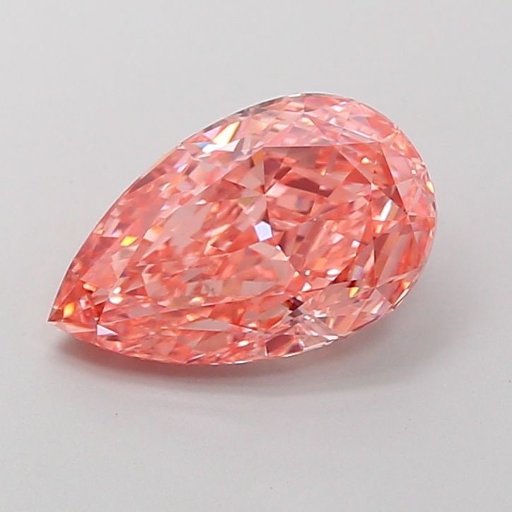 Loose Diamond - PEAR 2.55ct Fancy Vivid Pink VS1: Loose Diamond - PEAR 2.55ct Fancy Vivid Pink VS1 Source: This is a real non-mined Diamond that has been grown in a lab Shape: PEAR Carats: 2.55 Color: Fancy Vivid Pink Certification: IGI Video: