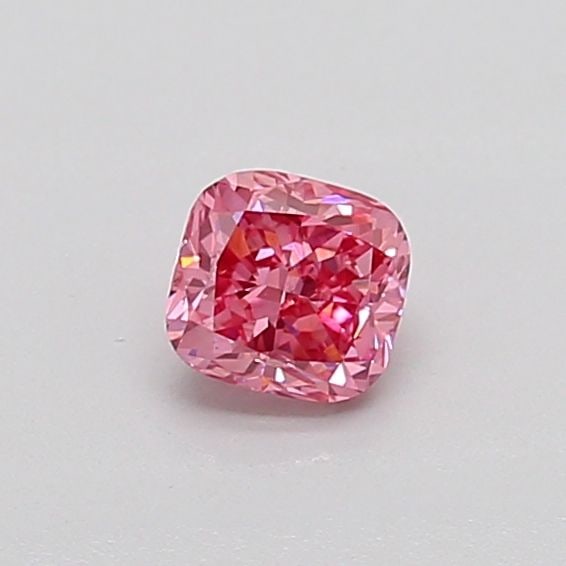Loose Diamond - CUSHION MODIFIED 0.3ct Fancy Vivid Pink VS2: Loose Diamond - CUSHION MODIFIED 0.3ct Fancy Vivid Pink VS2 Source: This is a real non-mined Diamond that has been grown in a lab Shape: CUSHION MODIFIED Carats: 0.3 Color: Fancy Vivid Pink Certificat