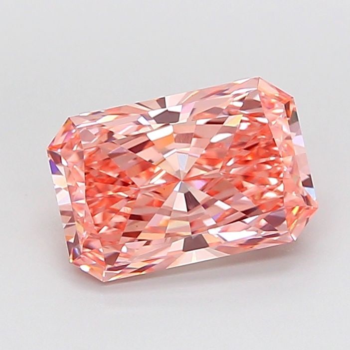 Loose Diamond - RADIANT 3.04ct Fancy Vivid Pink VS1: Loose Diamond - RADIANT 3.04ct Fancy Vivid Pink VS1 Source: This is a real non-mined Diamond that has been grown in a lab Shape: RADIANT Carats: 3.04 Color: Fancy Vivid Pink Certification: IGI Video: