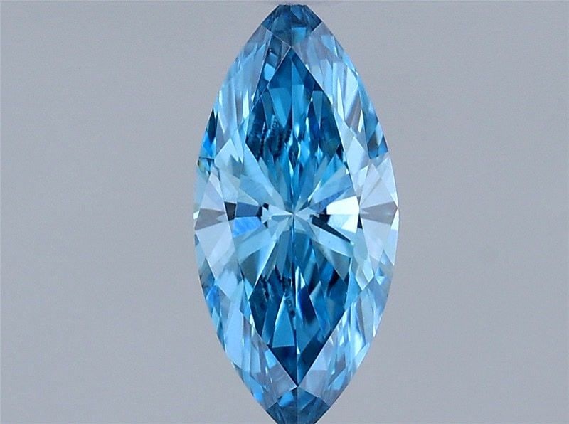 Loose Diamond - MARQUISE 0.25ct Fancy Vivid Blue VVS2: Loose Diamond - MARQUISE 0.25ct Fancy Vivid Blue VVS2 Source: This is a real non-mined Diamond that has been grown in a lab Shape: MARQUISE Carats: 0.25 Color: Fancy Vivid Blue Certification: IGI Vide