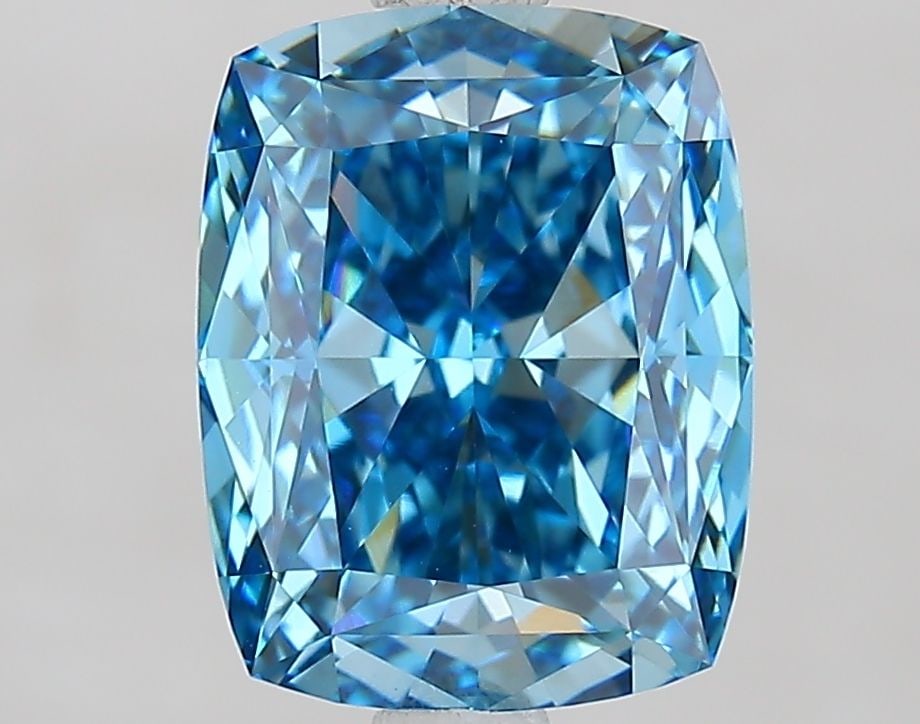 Loose Diamond - CUSHION MODIFIED 2.78ct Fancy Vivid Blue VVS2: Loose Diamond - CUSHION MODIFIED 2.78ct Fancy Vivid Blue VVS2 Source: This is a real non-mined Diamond that has been grown in a lab Shape: CUSHION MODIFIED Carats: 2.78 Color: Fancy Vivid Blue Certifi