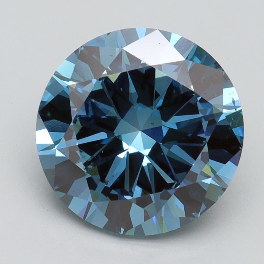 Loose Diamond - ROUND 3.0ct Fancy Vivid Blue SI1: Loose Diamond - ROUND 3.0ct Fancy Vivid Blue SI1 Source: This is a real non-mined Diamond that has been grown in a lab Shape: ROUND Carats: 3.0 Color: Fancy Vivid Blue Certification: IGI Video: