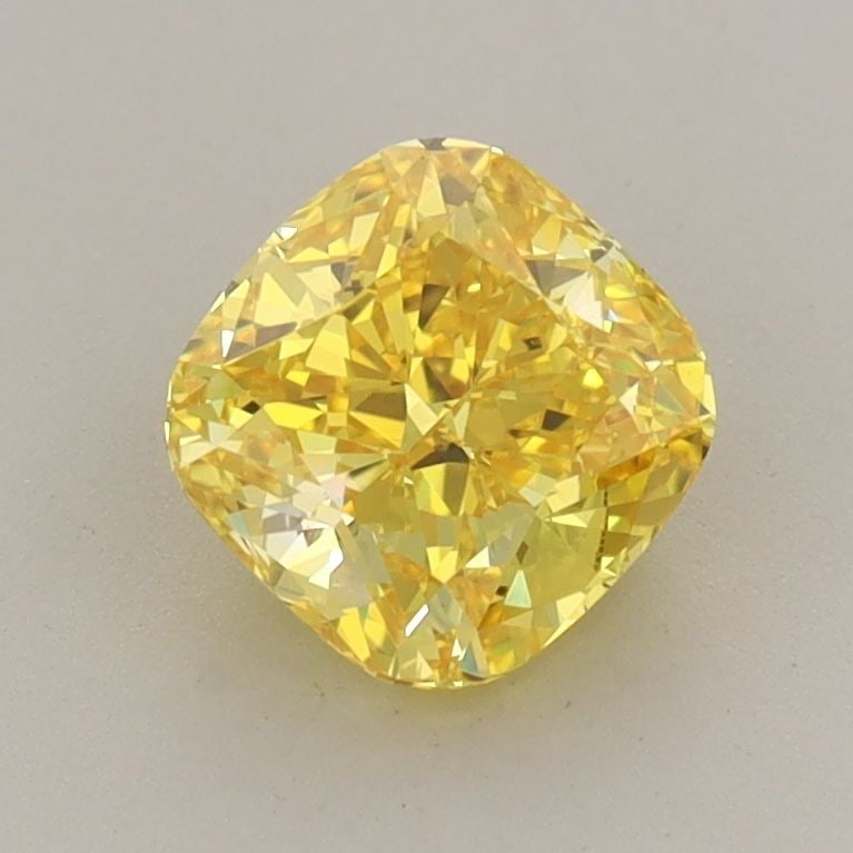Loose Diamond - CUSHION MODIFIED 1.17ct Fancy Vivid Yellow VS1: Loose Diamond - CUSHION MODIFIED 1.17ct Fancy Vivid Yellow VS1 Source: This is a real non-mined Diamond that has been grown in a lab Shape: CUSHION MODIFIED Carats: 1.17 Color: Fancy Vivid Yellow Cert