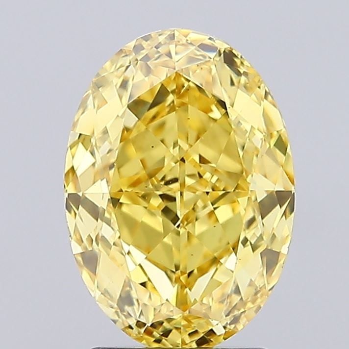 Loose Diamond - OVAL 3.03ct Fancy Vivid Yellow VS1: Loose Diamond - OVAL 3.03ct Fancy Vivid Yellow VS1 Source: This is a real non-mined Diamond that has been grown in a lab Shape: OVAL Carats: 3.03 Color: Fancy Vivid Yellow Certification: IGI Video:
