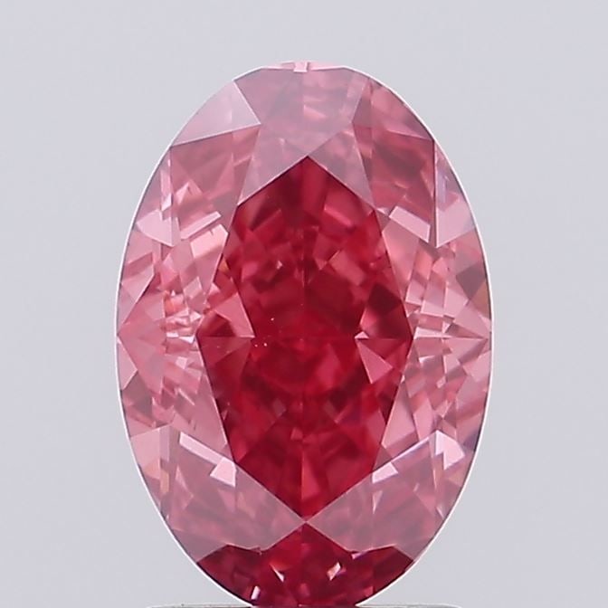 Loose Diamond - OVAL 2.18ct Fancy Vivid Pink VS2: Loose Diamond - OVAL 2.18ct Fancy Vivid Pink VS2 Source: This is a real non-mined Diamond that has been grown in a lab Shape: OVAL Carats: 2.18 Color: Fancy Vivid Pink Certification: IGI Video: