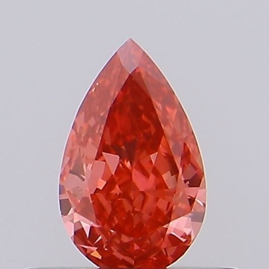 Loose Diamond - PEAR 0.38ct Fancy Vivid Red VS1: Loose Diamond - PEAR 0.38ct Fancy Vivid Red VS1 Source: This is a real non-mined Diamond that has been grown in a lab Shape: PEAR Carats: 0.38 Color: Fancy Vivid Red Certification: NONE The Diamond De