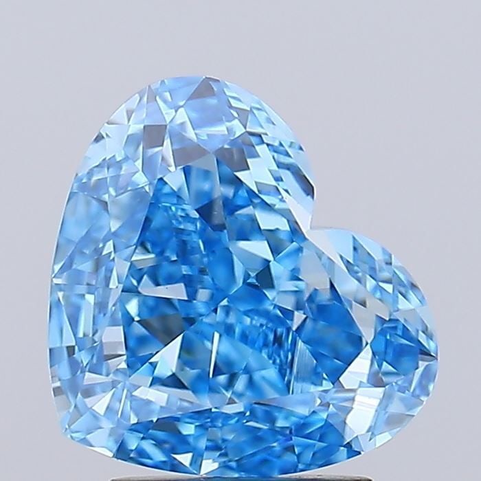 Loose Diamond - HEART 3.11ct Fancy Vivid Blue VVS2: Loose Diamond - HEART 3.11ct Fancy Vivid Blue VVS2 Source: This is a real non-mined Diamond that has been grown in a lab Shape: HEART Carats: 3.11 Color: Fancy Vivid Blue Certification: IGI Video: