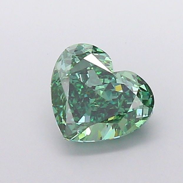 Loose Diamond - HEART 2.51ct Fancy Vivid Green VS1: Loose Diamond - HEART 2.51ct Fancy Vivid Green VS1 Source: This is a real non-mined Diamond that has been grown in a lab Shape: HEART Carats: 2.51 Color: Fancy Vivid Green Certification: IGI Video: