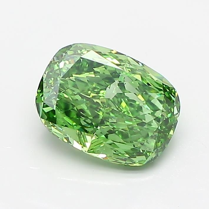 Loose Diamond - CUSHION MODIFIED 1.5ct Fancy Vivid Green VS1: Loose Diamond - CUSHION MODIFIED 1.5ct Fancy Vivid Green VS1 Source: This is a real non-mined Diamond that has been grown in a lab Shape: CUSHION MODIFIED Carats: 1.5 Color: Fancy Vivid Green Certific