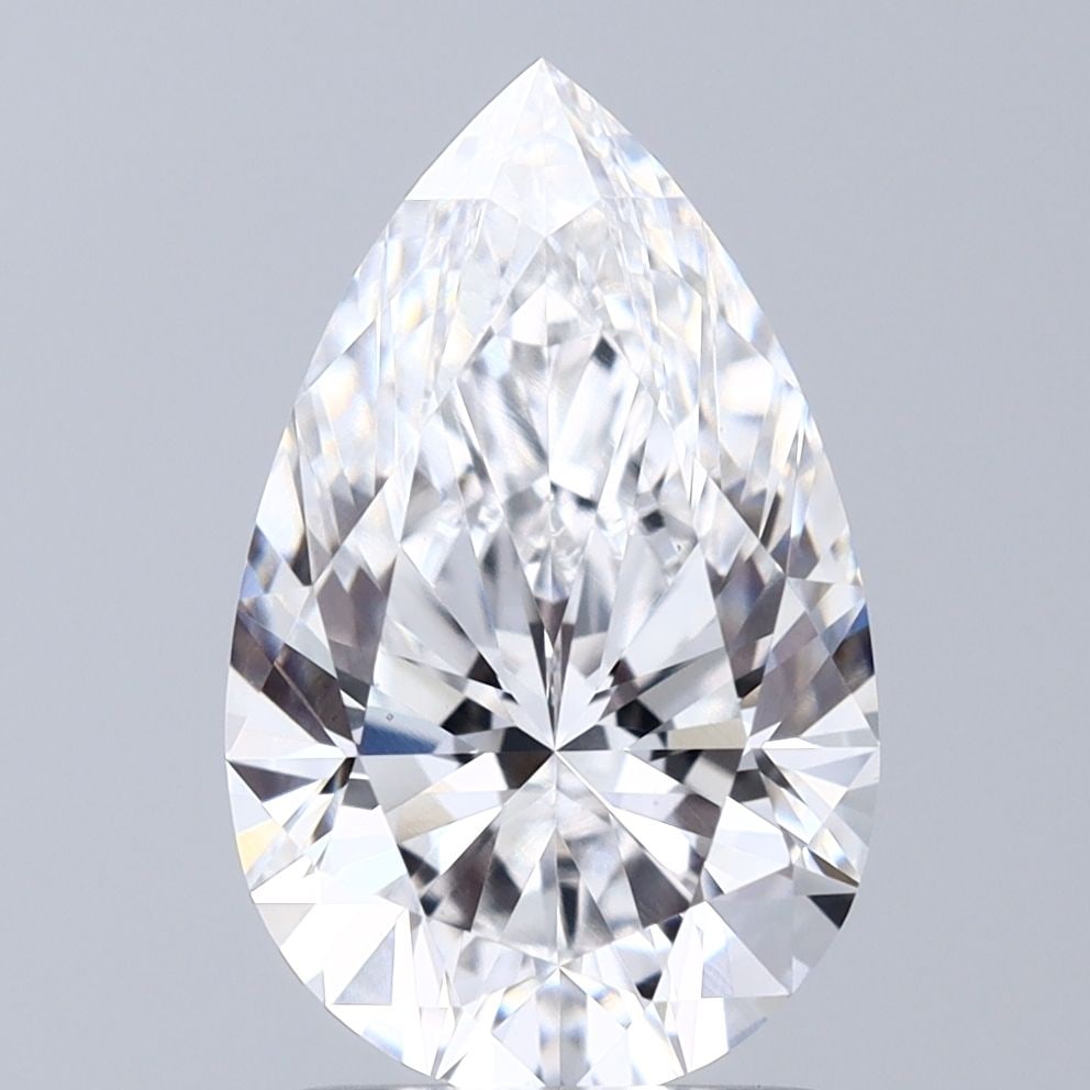 Loose Diamond - PEAR 2.07ct D VS1: Loose Diamond - PEAR 2.07ct D VS1 Source: This is a real non-mined Diamond that has been grown in a lab Shape: PEAR Carats: 2.07 Color: D Clarity: VS1 Certification: IGI Video: