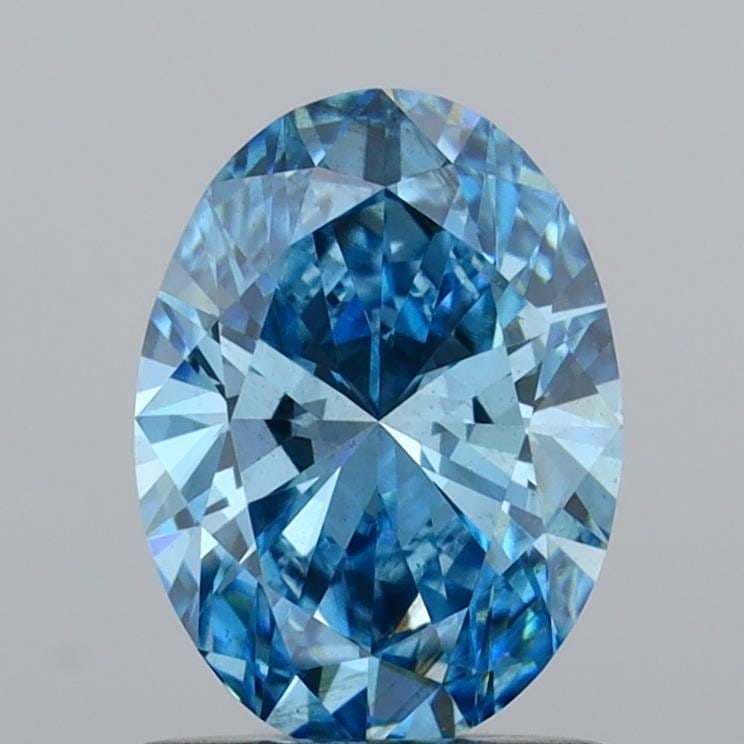 Loose Diamond - OVAL 1.02ct Fancy Vivid Blue VS2: Loose Diamond - OVAL 1.02ct Fancy Vivid Blue VS2 Source: This is a real non-mined Diamond that has been grown in a lab Shape: OVAL Carats: 1.02 Color: Fancy Vivid Blue Certification: IGI Video: Video