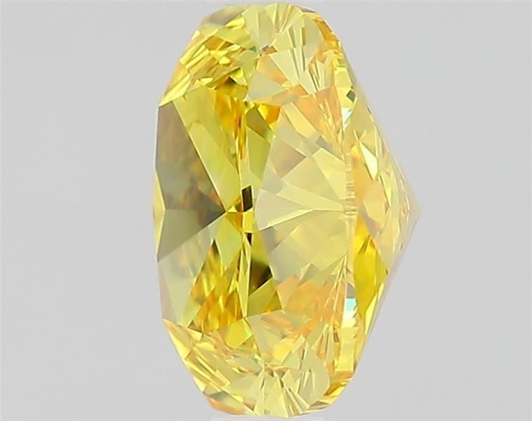 Loose Diamond - CUSHION MODIFIED 1.51ct Fancy Vivid Yellow VVS2: Loose Diamond - CUSHION MODIFIED 1.51ct Fancy Vivid Yellow VVS2 Source: This is a real non-mined Diamond that has been grown in a lab Shape: CUSHION MODIFIED Carats: 1.51 Color: Fancy Vivid Yellow Cer